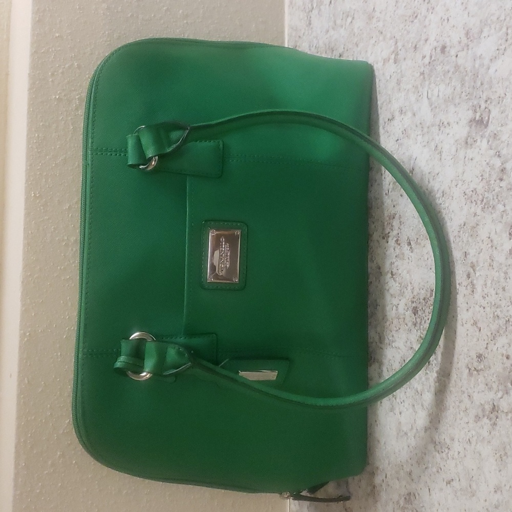 Tignanello Green Leather Dome Satchel